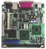 Компактная промышл. материнская плата MB890 для ЦП Pentium M на чипсете i855GME