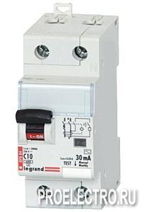 Автоматический выключатель дифф.тока DX 1п+н 30мА тип AC 20А 4500А | арт. 7853