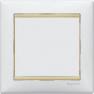 Рамка Valena 4 поста, горизонтальная, белый/желтый опал | арт. 774484 | Legrand