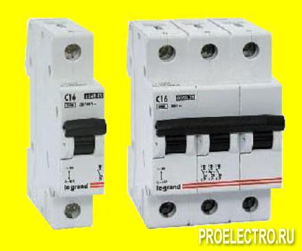 Автоматический выключатель LR 3 полюса характеристика C 32A 6kA | арт. 604838