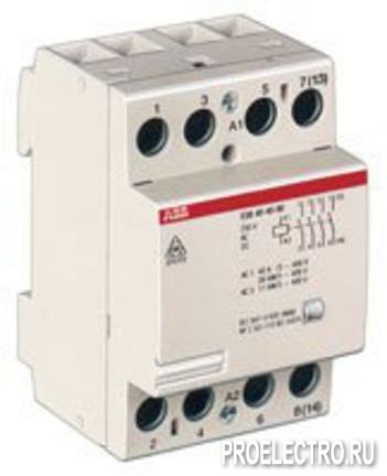 Модульный контактор ESB-40-40 (40А AC1) катушка 12B AC/DC | SSTGHE3491102R1004