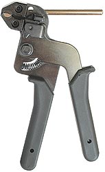 Профессиональный инструмент для монтажа стальных хомутов TG-02 (КВТ)
