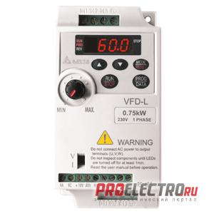 VFD004L21B Преобразователь частоты (0.4kW 220V), Delta Electronics