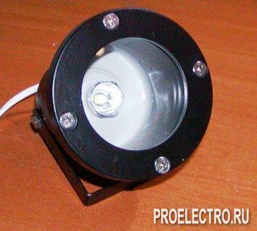 Светодиодный влагозащищенный прожектор 4.4Вт