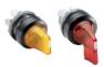 Переключатель ABB M2SS1-21R красный 2-х позиционный с подсветкой 45° с фиксацией