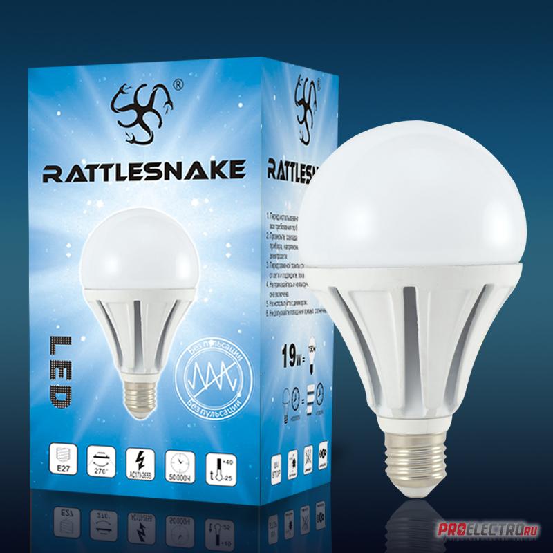 Светодиодная лампа <strong>Rattlesnake</strong> A100-19W-E27-NW 1600Лм 270° белый 4000К
