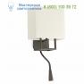 29983 Faro VESPER Brown and beige wall lamp with LED reader, настенный светильник