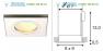 111147 SLV DOLIX OUT GU10 SQUARE Downlight, eckig, titan, max. 35W