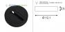 143380 SLV Deckenrosette für 1P.-Adapter, schwarz