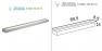 151796 SLV SEDO LED 21 Wandleuchte, eckig alu-brushed, Glas satiniert