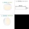 162923 SLV SENSER LED AUFBAU PANEL, rund, weiss 14W, 3000K