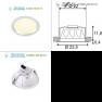 160481 SLV LED DOWNLIGHT 60/3 светильник встраиваемый с 60 SMD LED 28Вт, 3000K, 2450lm, 100°, бе