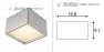 162644 SLV SKALUX Deckenleuchte CL-1, eckig, silbergrau, 3000K