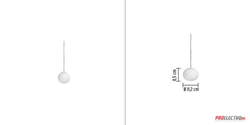 Flos светильник Mini Glo-Ball S pendant lamp, G9 1x40W