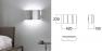 Fold Applique Piccola wall sconce светильник Pallucco, E27 2x33W