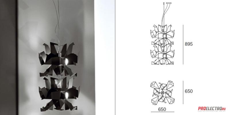 Pallucco Glow Sospensione Verticale 2 pendant light светильник, E27 2x205W