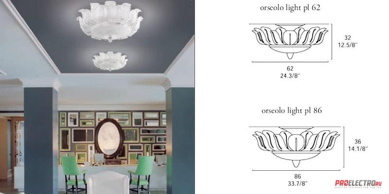 Gallery Orseolo Light PL Ceiling fixture светильник, Depends on lamp size