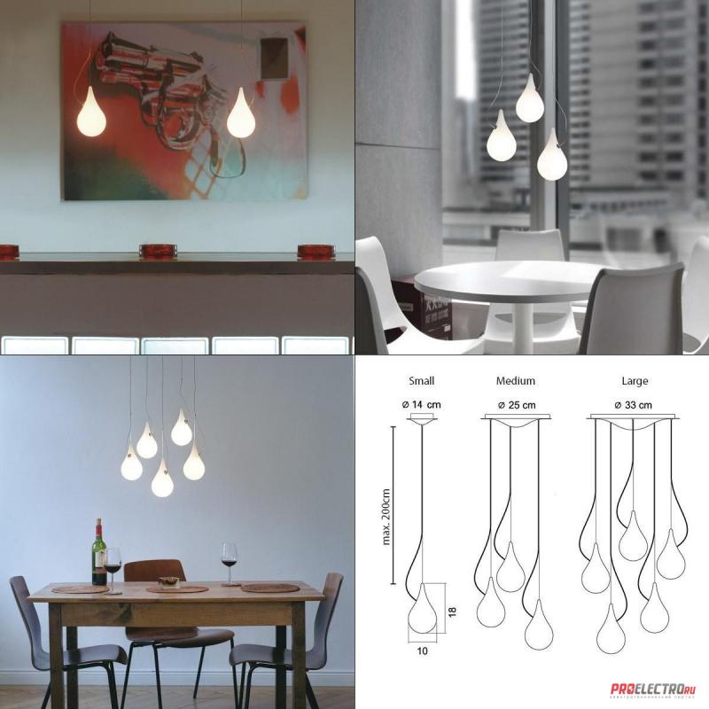 Drop 2xs LED Suspension Lamp светильник Next, Depends on lamp size