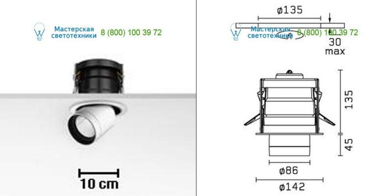 Gray 09.1635.02.DA <strong>FLOS</strong> Architectural, светильник > Ceiling lights > Recessed lights