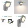 Philips gray 172768716, Outdoor lighting &gt; Wall lights &gt; Surface mounted &gt; Up or down l