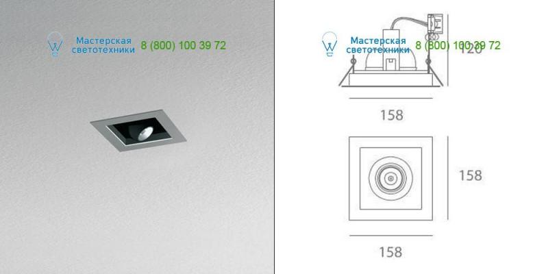 Artemide Architectural gray M048215, встраиваемый светильник