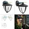 154713016 black Philips, Led lighting &gt; Outdoor LED lighting &gt; Wall lights &gt; Surface mo
