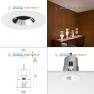 Flos Architectural 03.4620.06 chrome, светильник &gt; Ceiling lights &gt; Recessed lights