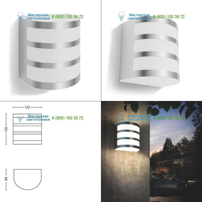 173144716 Philips stainless steel, Led lighting > Outdoor LED lighting > Wall lights > Surface m