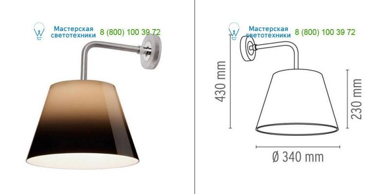 F6460020 Flos gray, Outdoor lighting > Wall lights > Surface mounted