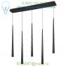 Modern Forms PD-41803L-BK Cascade Etched Glass Linear Suspension Light, светильник