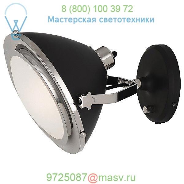 Apollo Wall Sconce (Nickel with Charcoal Gray) - OPEN BOX OB-S1581 Robert Abbey, опенбокс