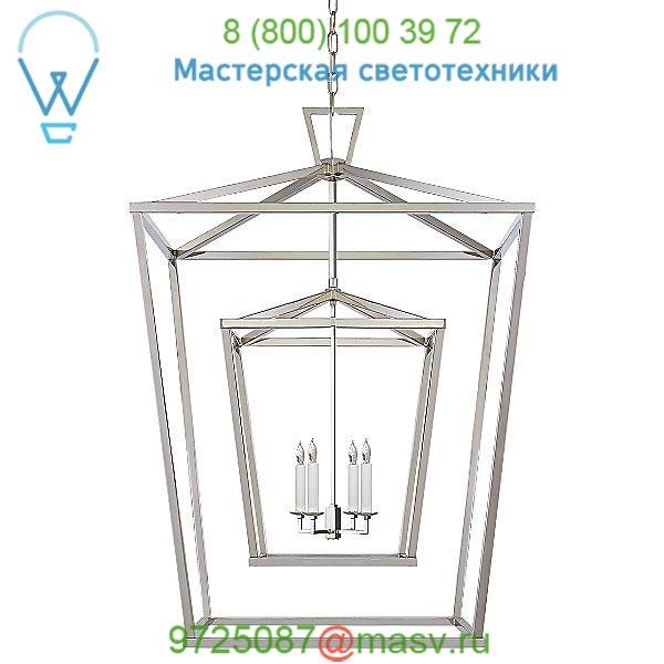 Darlana Double Cage Lantern Pendant Light CHC 2199PN Visual Comfort, светильник