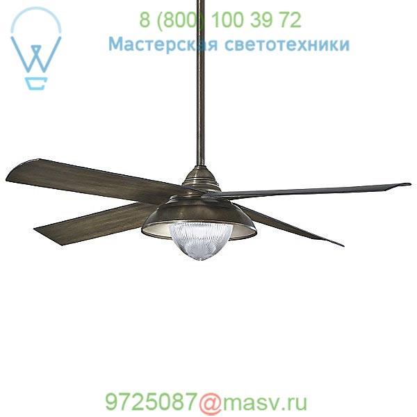 Minka Aire Fans F683L-BNW Shade Outdoor Ceiling Fan, светильник