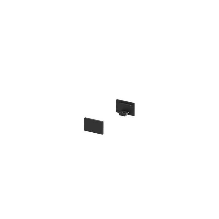SLV 1000477 GRAZIA 10, заглушка плоская для плоского профиля, 2шт., черный