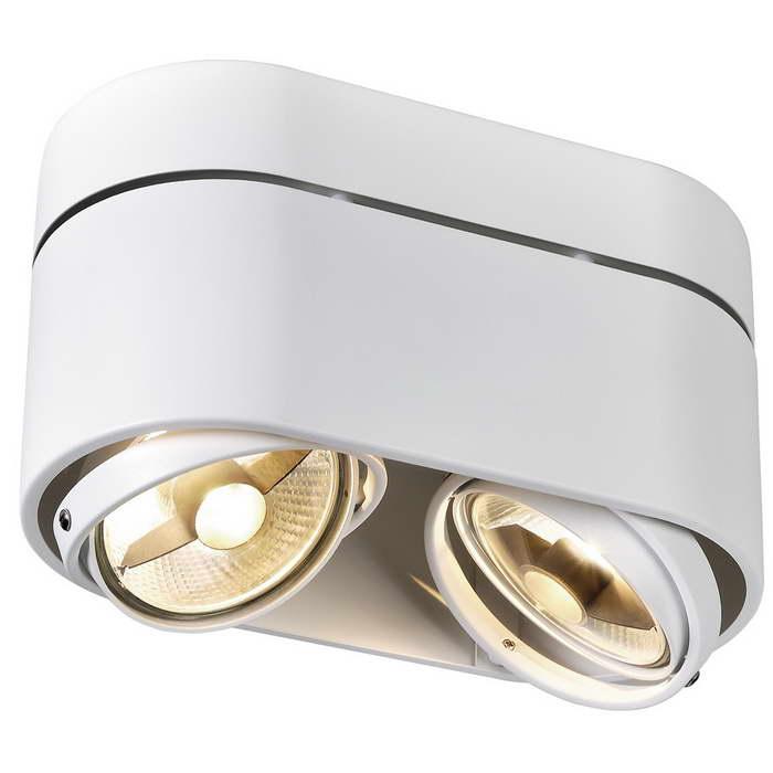 <strong>SLV</strong> 117181 KARDAMOD ROUND ES111 DOUBLE светильник потолочный для ламп ES111 2x75Вт макс.
