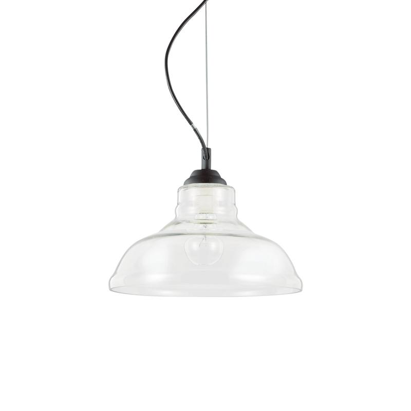 Ideal Lux BISTRO' SP1 PLATE TRASPARENTE подвесной светильник прозрачный 112336