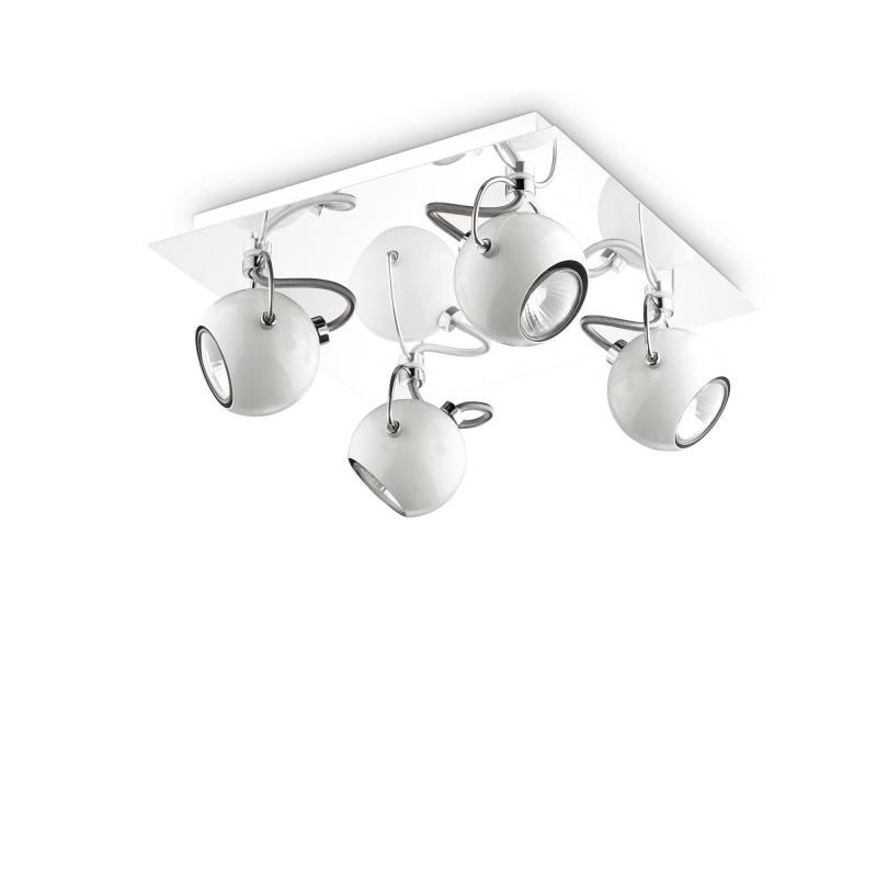 Ideal Lux LUNARE PL4 BIANCO потолочный светильник белый 077918