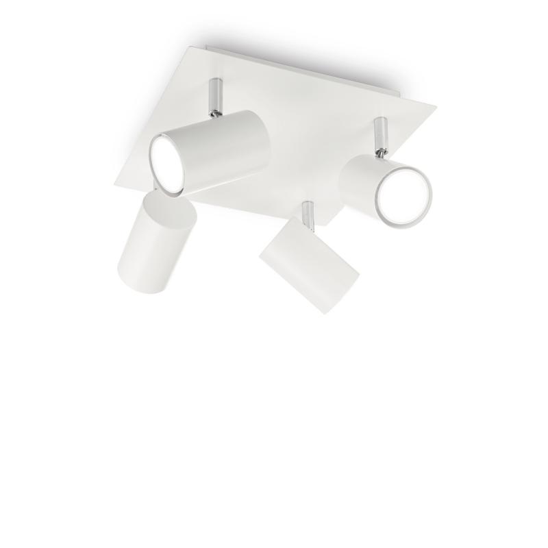 Ideal Lux SPOT PL4 BIANCO потолочный светильник белый 156774