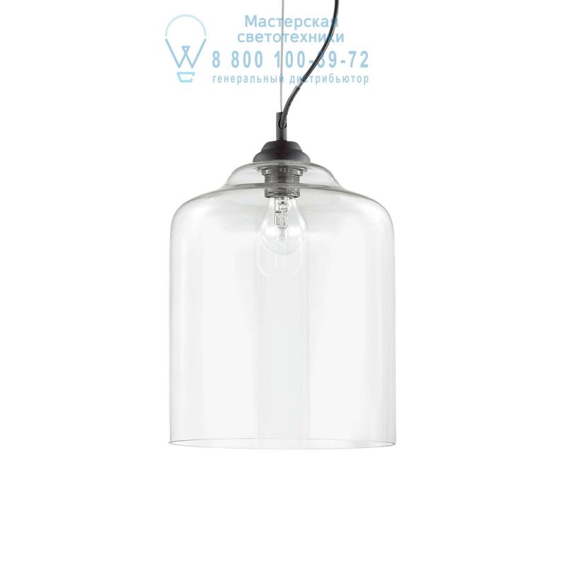 Ideal Lux BISTRO' SP1 SQUARE TRASPARENTE подвесной светильник прозрачный 112305