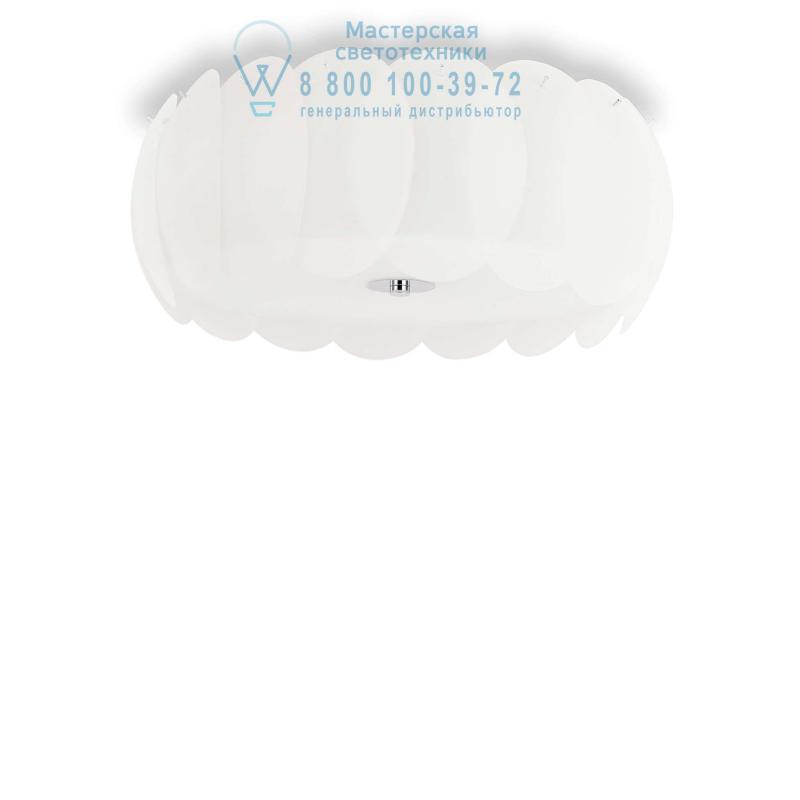 Ideal Lux OVALINO PL8 BIANCO потолочный светильник белый 094014