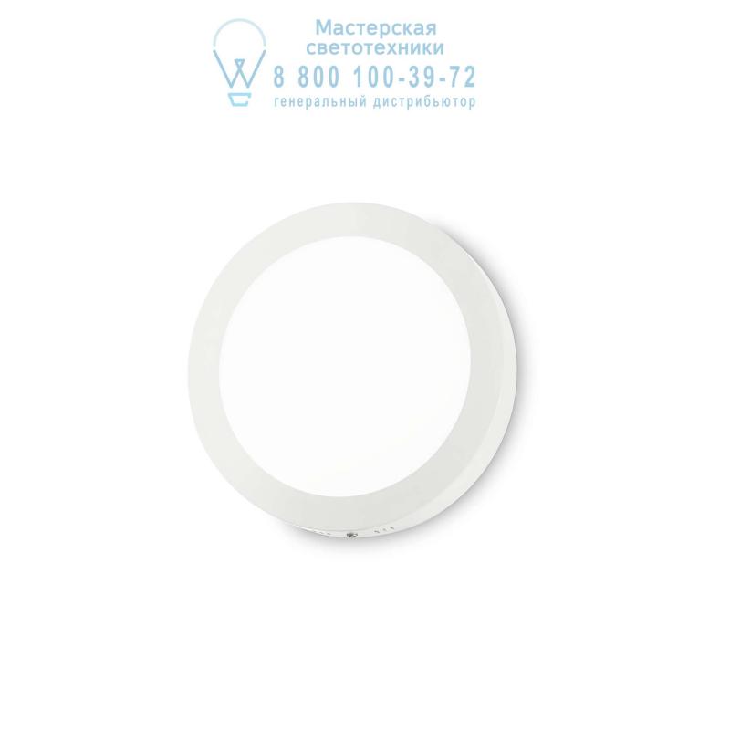 Ideal Lux UNIVERSAL AP1 18W ROUND BIANCO накладной светильник белый 138602