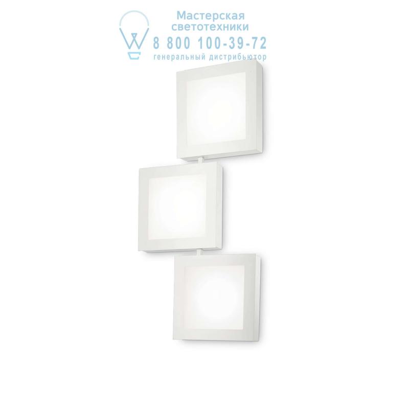 Ideal Lux UNION AP3 SQUARE накладной светильник белый 142203
