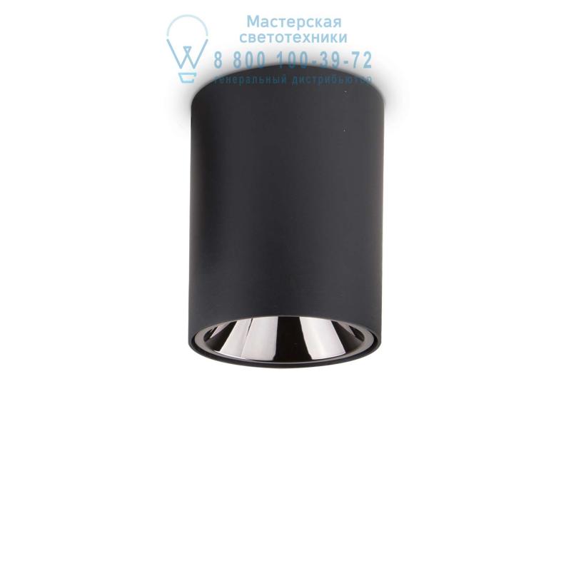 Ideal Lux NITRO 15W ROUND NERO потолочный светильник черный 205984