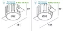 20240092 MOUNTING KIT PINTOR 63 TRIMLESS Delta Light