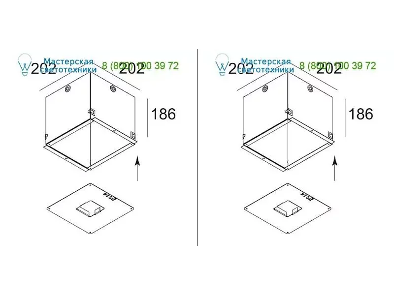 Delta Light CONCRETE BOX 162 27011162