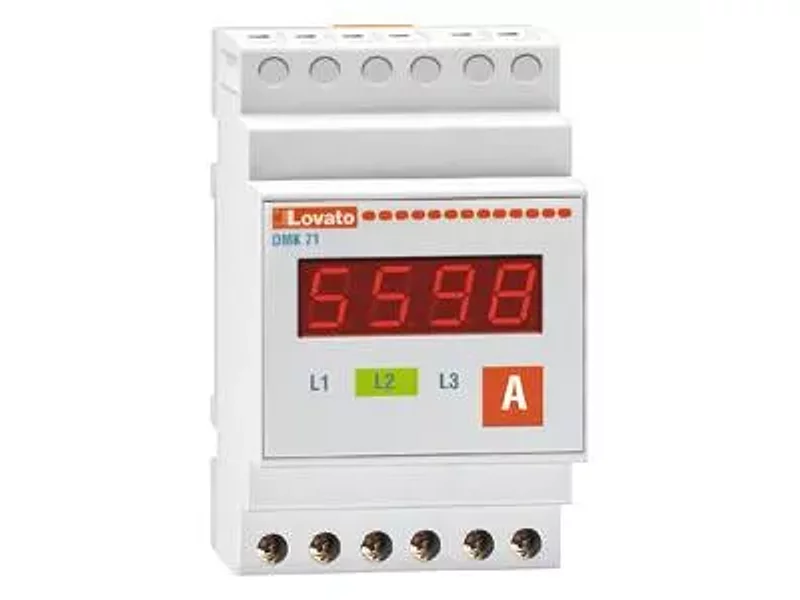 DMK 71 Цифровой трехфазный амперметр, LED, Lovato Electric