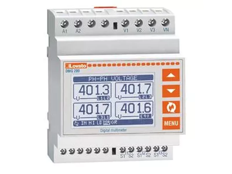 DMG 200 L01 Модульный цифровой мультиметр, LCD экран, Lovato Electric