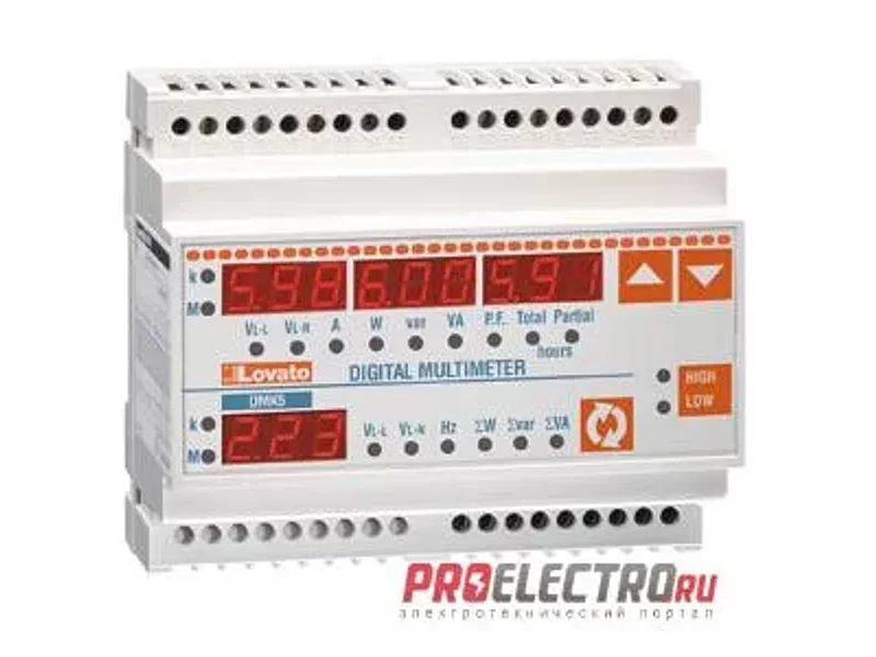 DMK51 Модульный цифровой мультиметр, 47 измерений, LED, Lovato Electric
