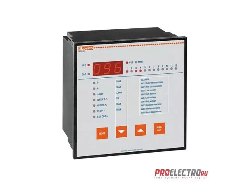 DCRK8RU Автоматический регулятор реактивной мощности, 8 ступ.,Lovato Electric