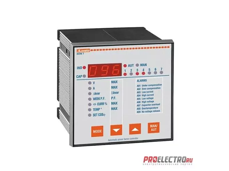 DCRK5RU Автоматический регулятор реактивной мощности, 5 ступ., Lovato Electric